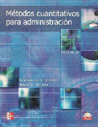 Mtodos Cuantitativos para Administracin