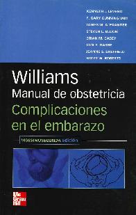 Williams Manual de Obstetricia  Complicaciones en el embarazo