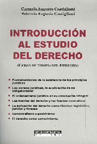 Introduccin al estudio del derecho. Curso de teora del derecho
