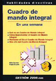 Cuadro de mando integral. En una semana