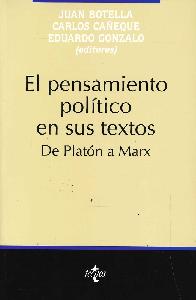 El Pensamiento poltico en sus textos de Platn a Marx