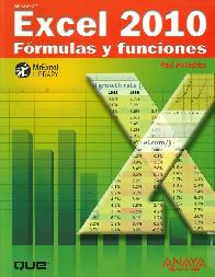 Excel 2010 Frmulas y funciones Microsoft