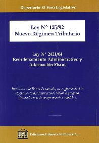 Ley N 125/92 Nuevo Rgimen Tributario