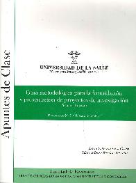 Gua metodolgica para la formulacin y presentacinde proyectos de investigacin