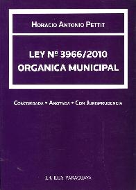 Ley N 3966/2010 Orgnica Municipal