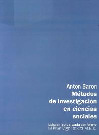 Mtodos de Investigacin en Ciencias Sociales
