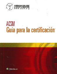 ACSM Gua para la Certificacin