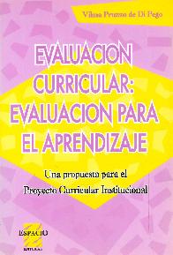 Evalucin curricular: evaluacin para el aprendizaje
