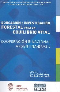 Educacin e Investigacin Forestal para un  Equilibrio Vital