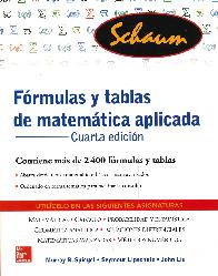 Fórmulas y tablas de matemática aplicada Schaum