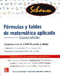 Frmulas y tablas de matemtica aplicada Schaum