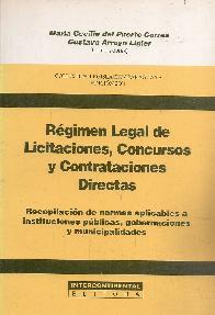 Rgimen Legal de Licitaciones, Concursos y Contrataciones Directas