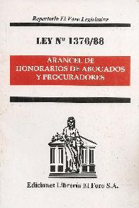 Ley 1376/88 Arancel de Honorarios de Abogados y Procuradores