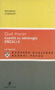 Que hacer cuando su estrategia Encalla