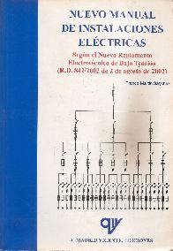 Nuevo manual de instalaciones electricas
