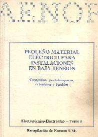 Pequeo material electrico para instalaciones en baja tension