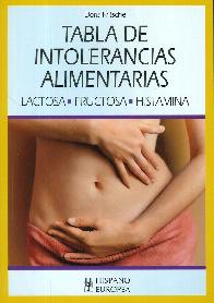 Tabla de intolerancias alimentarias