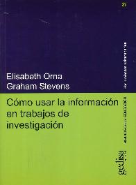 Como usar la informacion en trabajos de investigacion