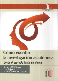 Cmo escribir la investigacin acadmica