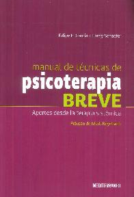 Manual de T�cnicas de Psicoterapia Breve