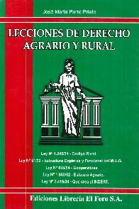 Lecciones de Derecho Agrario y Rural