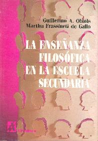 La ense�anza filosofica en la escuela primaria