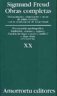 Sigmund Freud Obras completas Vol XX Traducci�n Jos� Echeverr�a