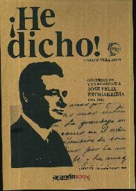 !He dicho Discurso y en homenaje a Jos Felix Estigarribia 1935 - 1936