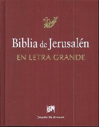 Biblia de Jerusalen LETRA GRANDE