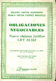 Obligaciones negociables