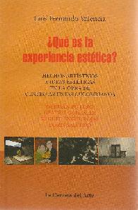Qu es la experiencia esttica?