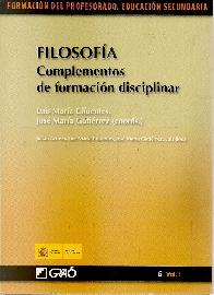 Filosof�a Complementos de formaci�n disciplinar