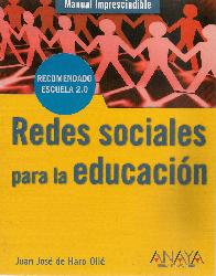 Redes sociales para la educaci�n Manual imprescindible