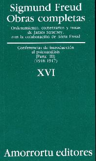 Sigmund Freud Obras Completas Vol XVI traducci�n Jose Echeverria