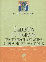 Evaluacion de programas :