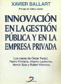Innovacion en la gestion publica y en la empresa privada