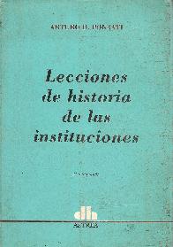 Lecciones de Historia de las instituciones