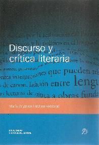 Discurso y crtica literaria
