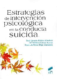 Estrategias de intervencin psicolgica en la conducta suicida