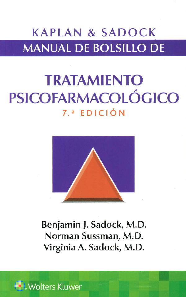 Tratamiento Psicofarmacológico Manual de Bolsillo Kaplan & Sadock
