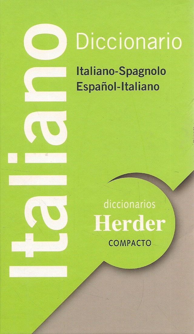 Diccionario Italiano Spagnolo Español Italiano Compacto