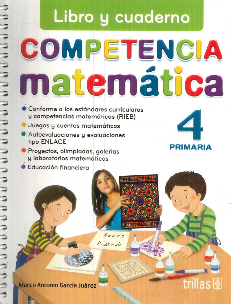 Competencia Matemática 4 Primaria Libro y Cuaderno