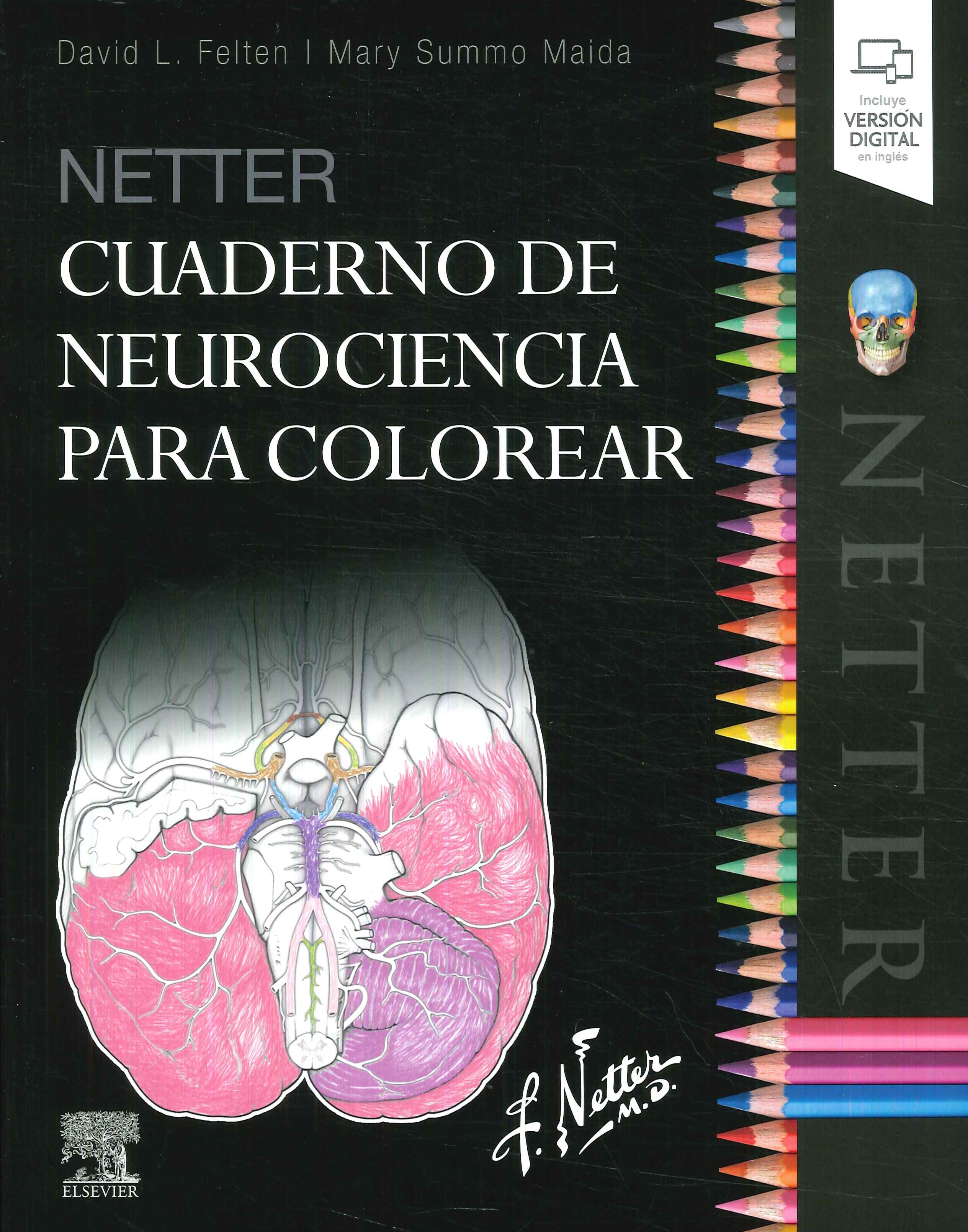 Cuaderno de Neurociencia para Colorear Netter