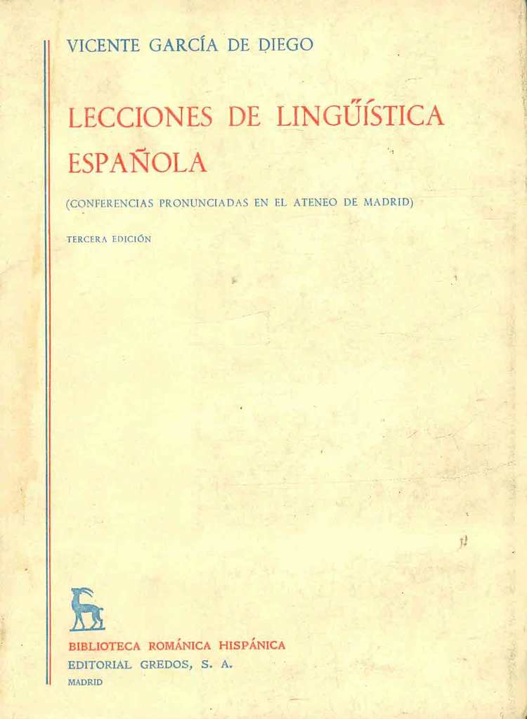 Lecciones de lingstica espaola