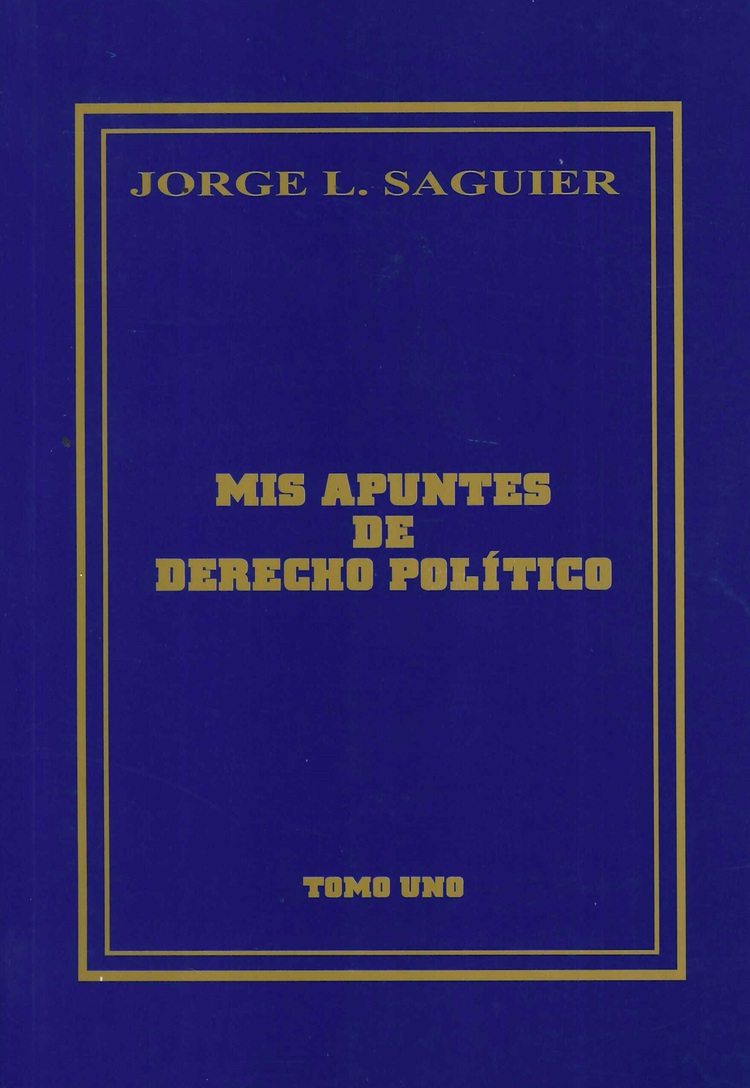 Mis apuntes de derecho poltico Tomo I