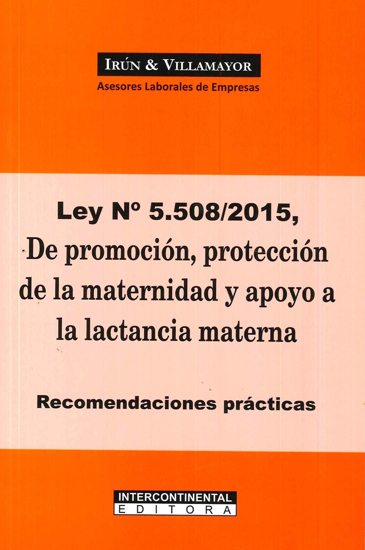 Ley 5508/2015 De promocin, proteccin de la maternidad y apoyo a la lactancia materna