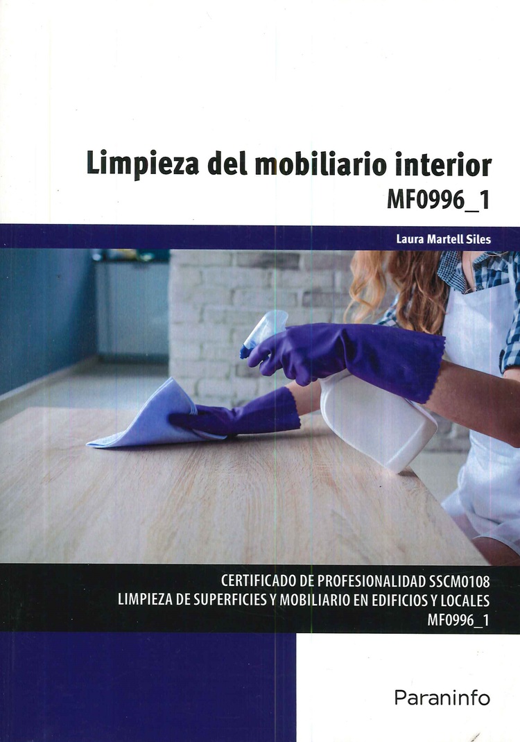 Limpieza del mobiliario interior