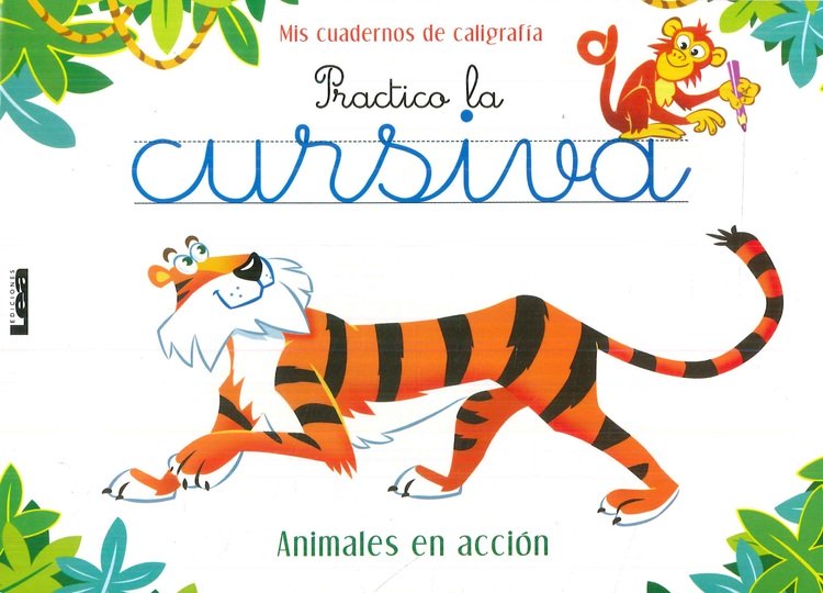 Practico la cursiva Animales en acci�n