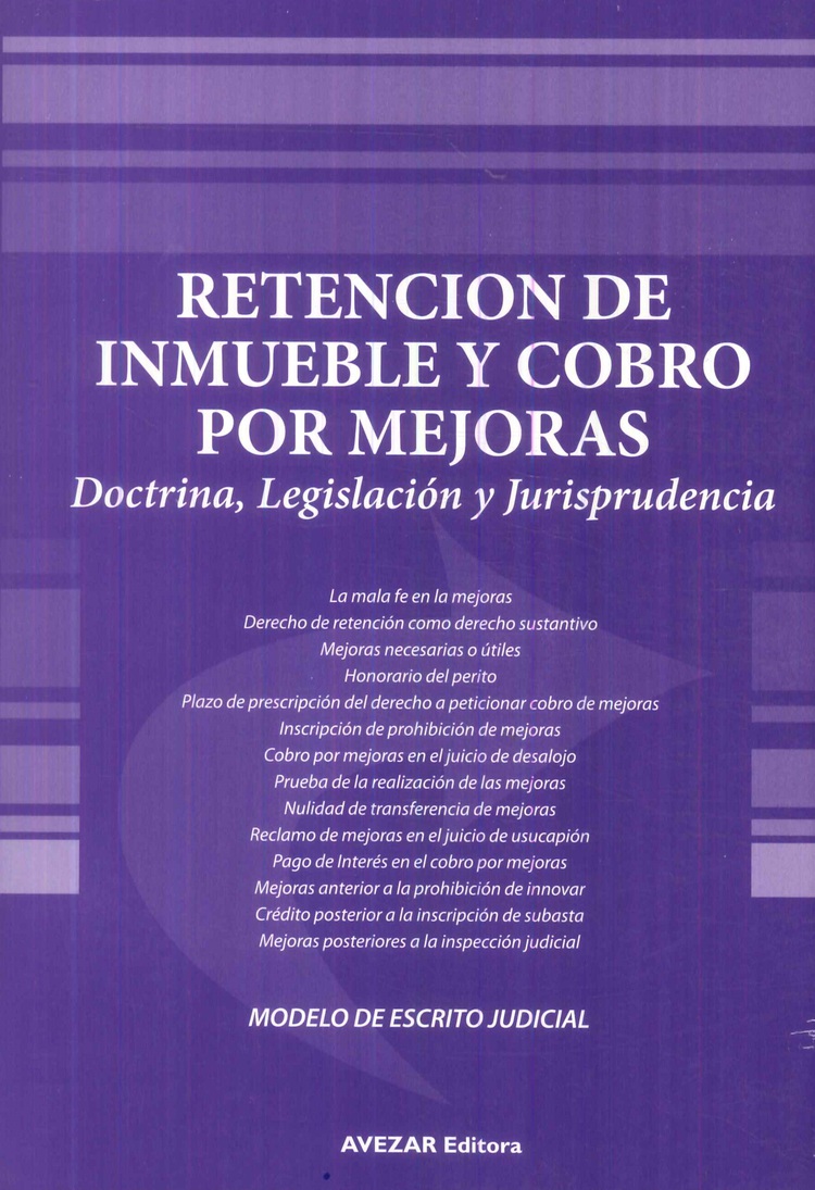 Retencin de Inmueble y Cobro por Mejoras