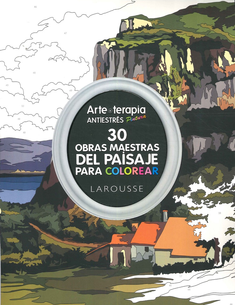 Arte Terapia Antiestrs Pintura 30 Obras maestras del paisaje para colorear